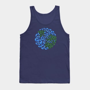 Europe Swirl globe, celebrate Earth Tank Top